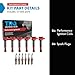 TRQ Ignition Coil and Spark Plug Kit 12 Piece Coil on Plug Compatible with 2012-2014 Acura TL 2011-2017 Honda Odyssey 2012-2015 Pilot