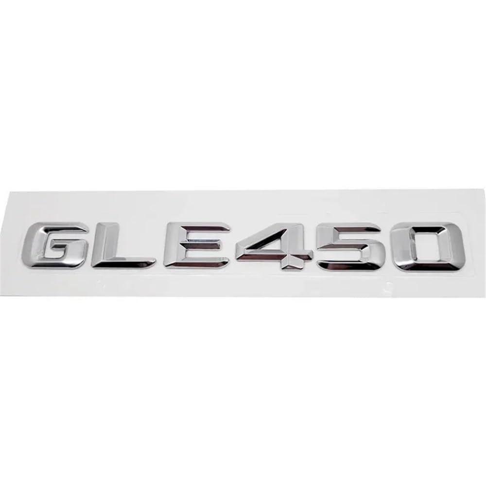 YTQMoreBNZ YYDStes Car Rear Trunk Sticker Tail Number Emblem Compatible With Mercedes Benz GLE43 GLE63 GLE300 GLE320 GLE350 GLE400 GLE450 GLE500 GLE550