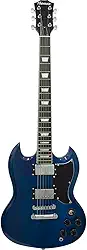 Guitarra Elétrica SG de Madeira Maciça Thomaz TEG 340 Azul