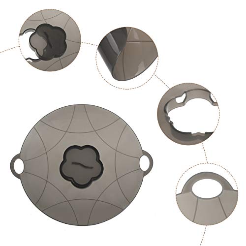 Euchoiz Silicone Spill Stopper Lid, Silicone Boil Over Safeguard Anti Spill Lid Cover Multi-Function Kitchen Cooking Tool For Cooking Pots From 7-10Inches #TOP6