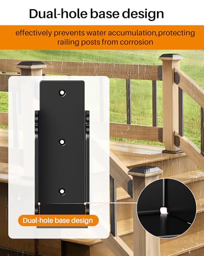 Image of 2 inchx4 inch (Actual 1.5 inchx3.5 inch) Deck Railing 30 Stair Connectors, Wood Post Deck Rail Bracket,Wood Post Deck Railing Bracket to Handrail,Fence Railing Brackets, Barn and Beam end (24, Angle 30)