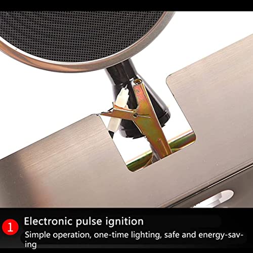 YANDDEA Gas Fritteuse Edelstahl-Gasfritteuse, Deep Fryer 6L/12L Fritteuse, mit Abnehmbaren Körben Und Deckel, für Pommes-Frites-Restaurants, Supermärkte, Fast-Food-Stände,12L – Bild 6