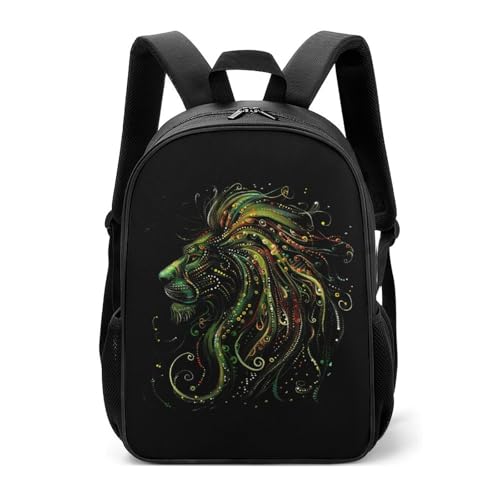 Jamaican Lion Of Judah Reggae Backpack Adjustable Strap Travel Backpack Business Laptop Backpack Carry on Backpack