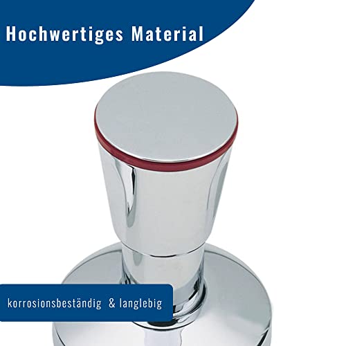 Wasser-Geräte Ventil-Aufputzset, Ventilset für Blöcke und Stränge, Aufputzventil 70 mm, Ventilset Montageblock, Kalt/Warm Wasser