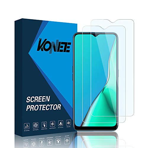 KONEE Protector de Pantalla Compatible con OPPO A9 2020, ?2 Piezas? Ultra HD [ Dureza 9H, Alta Definición, Anti-Burbuja, Anti-Scratch ], Cristal Vidrio Templado para OPPO A9 2020