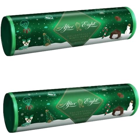 BargainsMania After Eight Tube - Classic Dark Mint Chocolate - Perfect As An After Dinner Treat - Suitable For Vegeterians - Share With Friends And Family - Pack of 2 - Weight 80g Cover