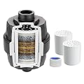 Hibbent Shower Filter for Hard Water, High Output Shower Head Filter to Remove Chlorine and Fluoride, 20 Stage Showerhead Filter, Shower Filter with 2 Replaceable Filter Cartridges, Oil-Rubbed Bronze