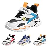 Zapatillas de deporte para niños, niñas, jóvenes, ligeras, transpirables, para correr, para exteriores, para fitness, para interiores, para correr, caminar, unisex para niños, Orange2, 38 EU