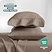 Bare Home Microfiber Pillow Cases - Standard/Queen Size Set of 2 - Cooling Pillowcases - Double Brushed - Taupe Pillowcases 2 Pack - Easy Care (Standard Pillowcase Set of 2, Taupe)