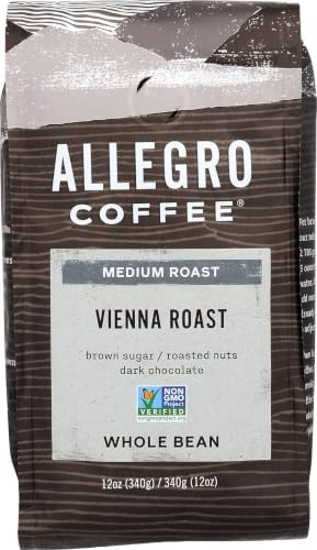 Allegro Coffee Vienna Roast Whole Bean Coffee, 12 Ounce (Pack of 1)