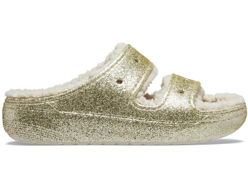 Image of Crocs Unisex Classic Cozzzy Sandals Stucco /Glitter Mens 2, Womens 4 Medium