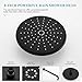 Gabrylly Black Shower System, Shower Faucet Set with Rain Shower Head and Handheld, Wall Mounted Shower Combo Set with Valve