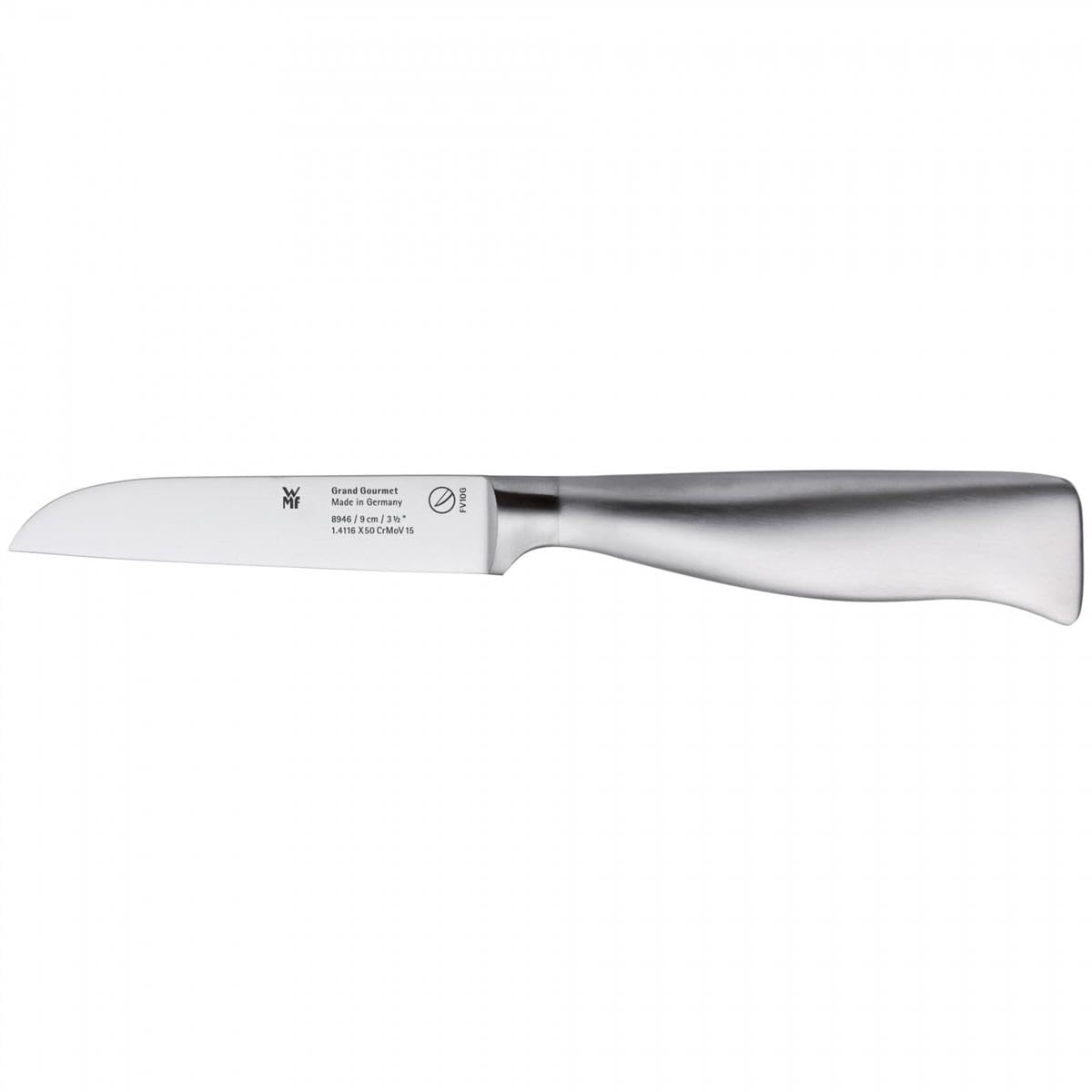 WMF Grand Gourmet Messerblock mit Messerset 5teilig, Made in Germany, 4 Messer geschmiedet, Edelstahl-Block, Kunststoff-Borsteneinsatz, Performance Cut