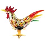 Style sans effort : cette décoration en verre en forme de coq s’intègre parfaitement à la décoration de bureau et apporte une touche de gaieté en toute simplicité pour les fêtes et célébrations, les décorations de fête, les statuettes de poulet feng shui et les figurines du nouvel an chinois