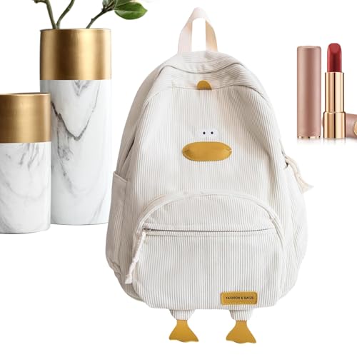 Sac à dos en forme de canard de dessin animé blanc pour enfant