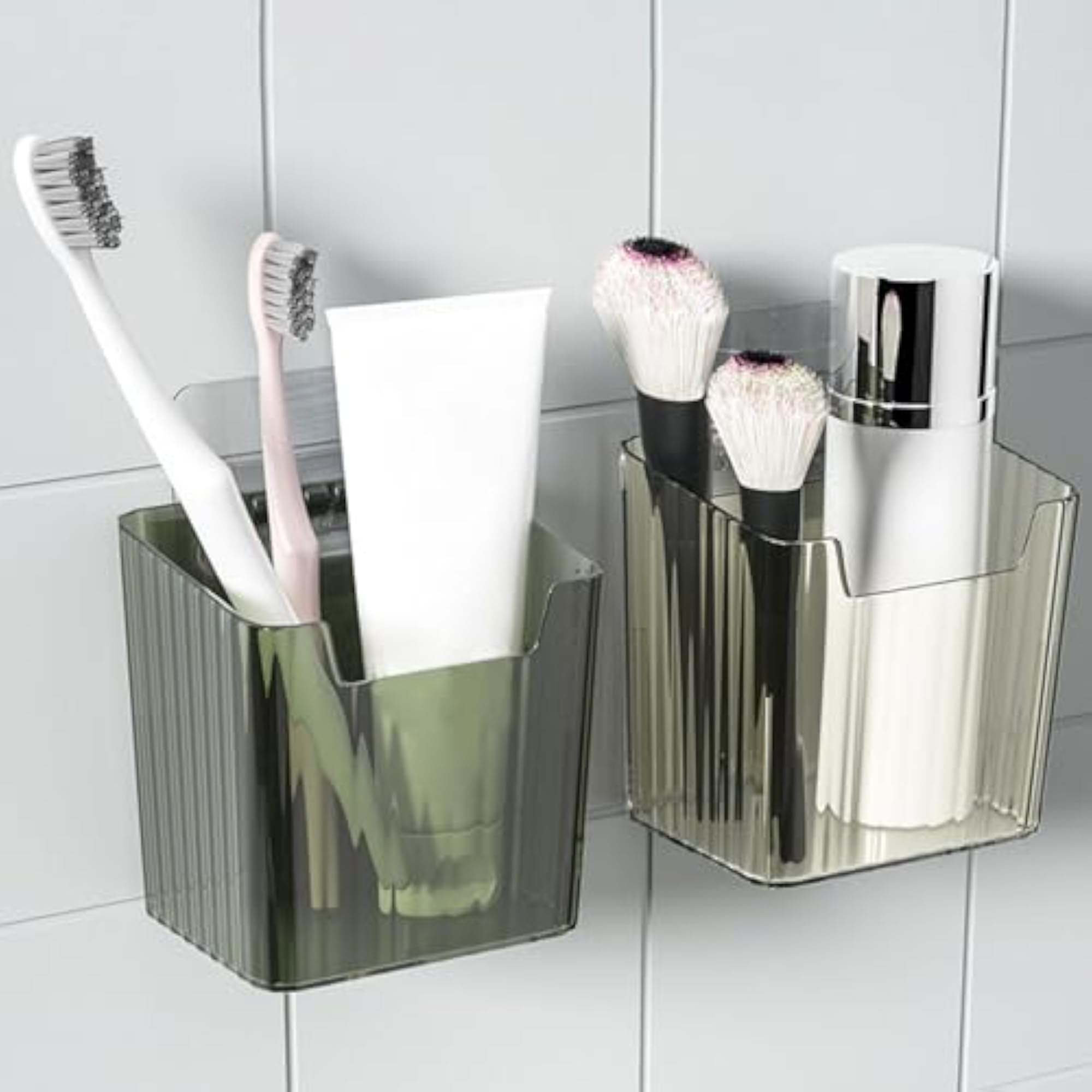 2xStorage Bins for Wall over Cabinet Door Organizer