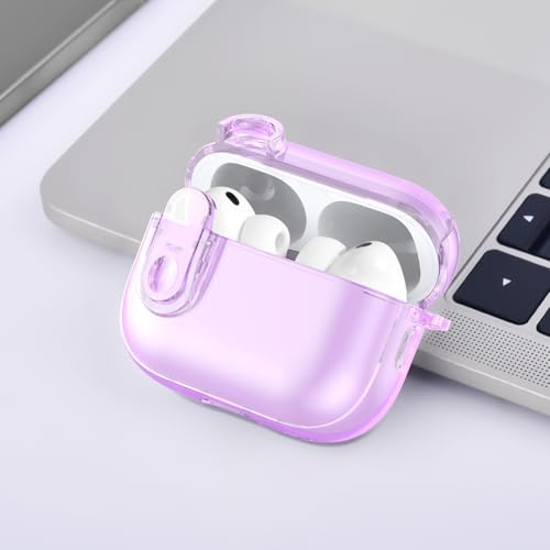 Image of Clear Case for Airpods Pro 3 Case 2025 Women, VISOOM Clear New Apple AirPods iPods Pro3 Cases Protector Cover Cute Transparent Air pods Ipod Pro 3rd Gen Cases With Lock /Keychain /Cleaning Kit for women