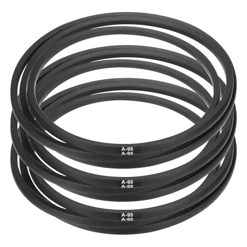Image of uxcell 3pcs A95 or 4L970 Classic Wrapped Rubber V-Belt, 95 inch(2413mm) Inside Circumference, A Profile V Belt