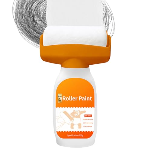 Rullo Pittura Ricaricabile, Vernice Porte 500g Asciugatura Rapida, Attrezzi per Riparazione Superfici Casa Mobili Porte Legno Interno Esterno Cucina Camera da Letto Soggiorno