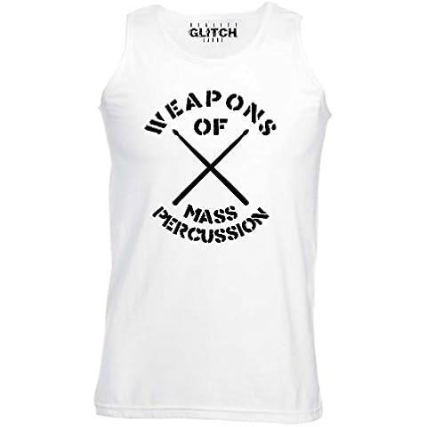 Reality Glitch Men's Percussion Vest in White Cover