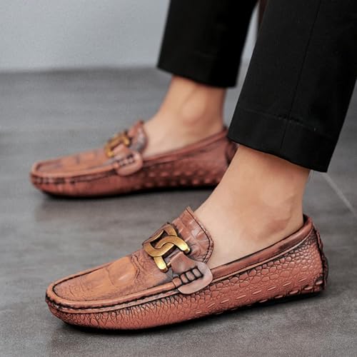 Men’s Premium Leather Penny Loafers - Heritage Design, Slip-On Elastic Collar, Non-Marking Boat Sole Driving-Ready Thin Forefoot - for Casual, Business & Maritime Adventures4