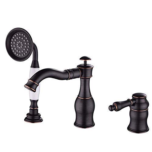 Ensemble de douche robinet de lavabo cuivre fendu pour salle de bains antique