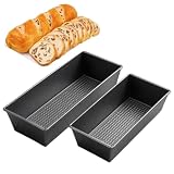 2Stk Brotbackform 30x11.5x7.5cm, Kastenform antihaftbeschichtet rechteckig
