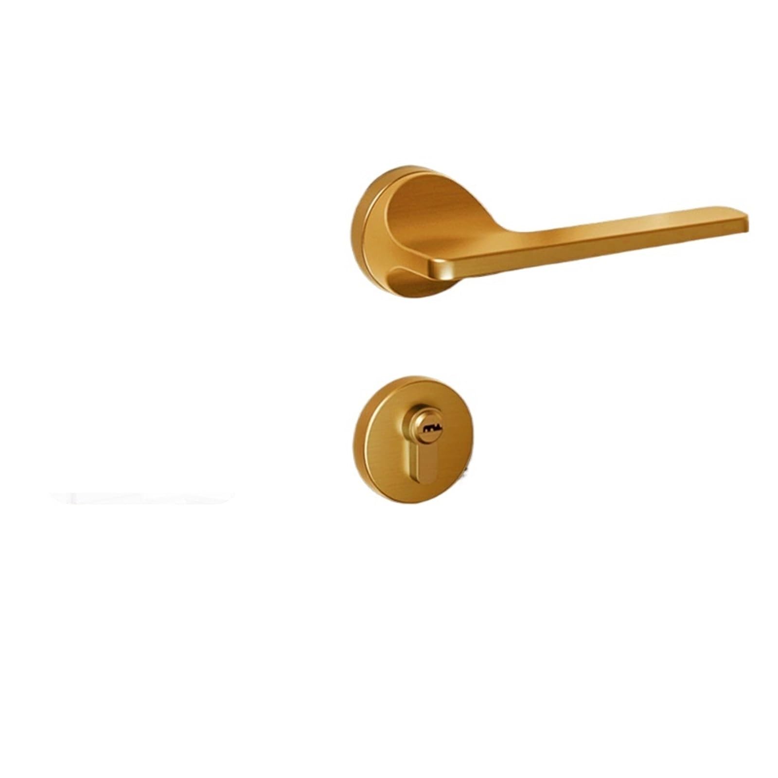 NYRXRYTCA Door Lock Indoor Bedroom Door Lock Black Split Lock zinc Alloy Handle Lock Minimalist Magnetic Silent Door Lock(Yellow bronze 7255 magnetic)