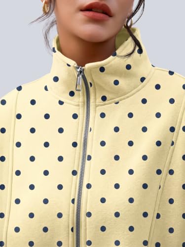 Image of AUTOMET Women's Quarter Zip Oversized Sweatshirt Fleece Mock Neck Pullover
