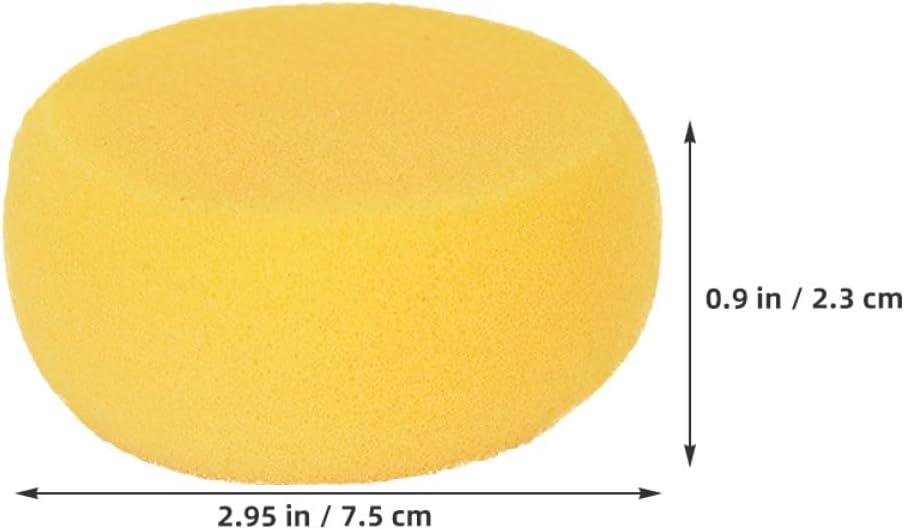 6pcs Round Painting Sponges Soft Artist Sponges for DIY Art Projects Pottery Ceramic Crafting and Watercolor Painting Supplies and Adults