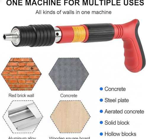 Image of Sceptre High-Pressure Injection Gun Kit | Heavy-Duty Cement, Grout & Adhesive Injector | Full Metal Core, 15 Nozzles, Spring Set & Needle | For Tile Gap Filling, Crack Repair & Industrial Use