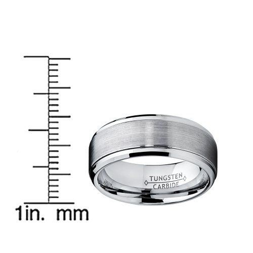 9Mm High Polish/Matte Finish Men's Tungsten Ring Wedding Band Size 10 #TOP3