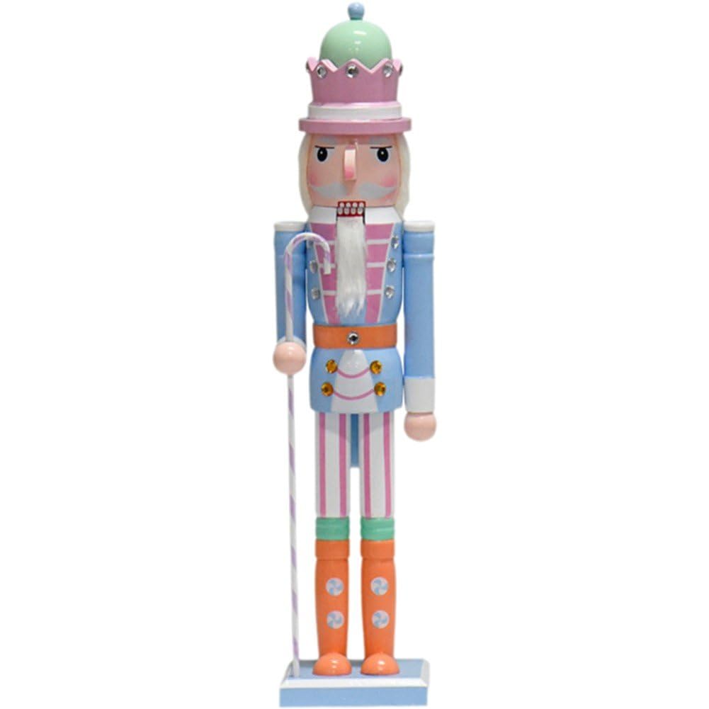 Casse-Noisette en Bois de 50 cm : Figurine Traditionnelle de Noël pour Cheminée