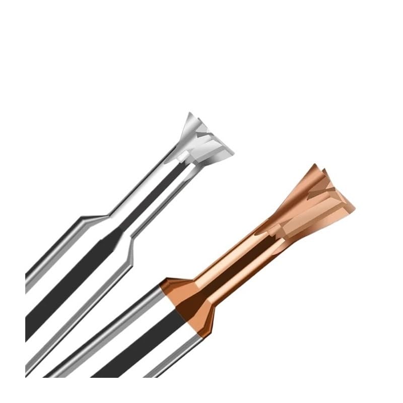 1PC D3-D20 Frez do jaskółczego ogona z węglika spiekanego 45° Niepowlekany stopień Narzędzia CNC do obróbki metalu Frezy trzpieniowe ze stali wolframowej Frezy do fazowania(Uncoated,D9x60L)
