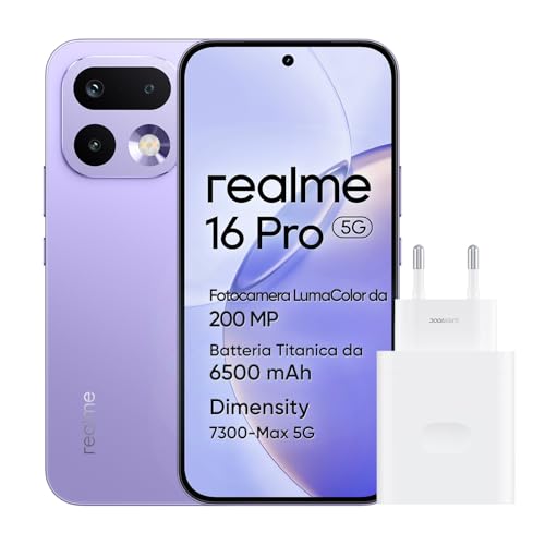 realme 16 Pro 5G avec appareil photo 200MP OIS et batterie longue autonomie 6500mAh