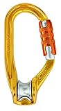 Wirkungsgrad: 85 % Petzl. ROLLCLIP TRIACT-Lock Karabiner Mit Seilrolle, Orange, One Size