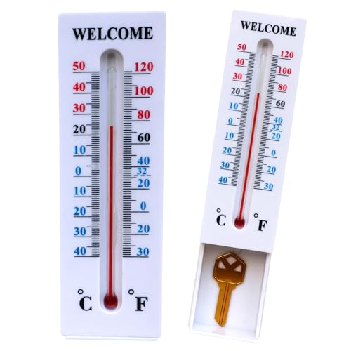 Amikdis Hide A Key Outside Thermometer Decorative Key Hiders Holder