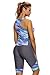 ZKESS Womens Plus Size Rash Guard Surfing Swimsuits Sleeveless Color Block Swim Tank Tops Capri Legging Pant Swims Bottom 2PCS Bathing Suits Wet Set Grey Blue 4XL
