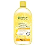 Garnier Micellar Vitamin C Cleansing Water 700ml, Brightening Makeup Remover & Gentle Face Cleanser for Dull, Uneven Skin, No Rinsing, Hypoallergenic & Vegan Formula, Suitable for Sensitive Skin