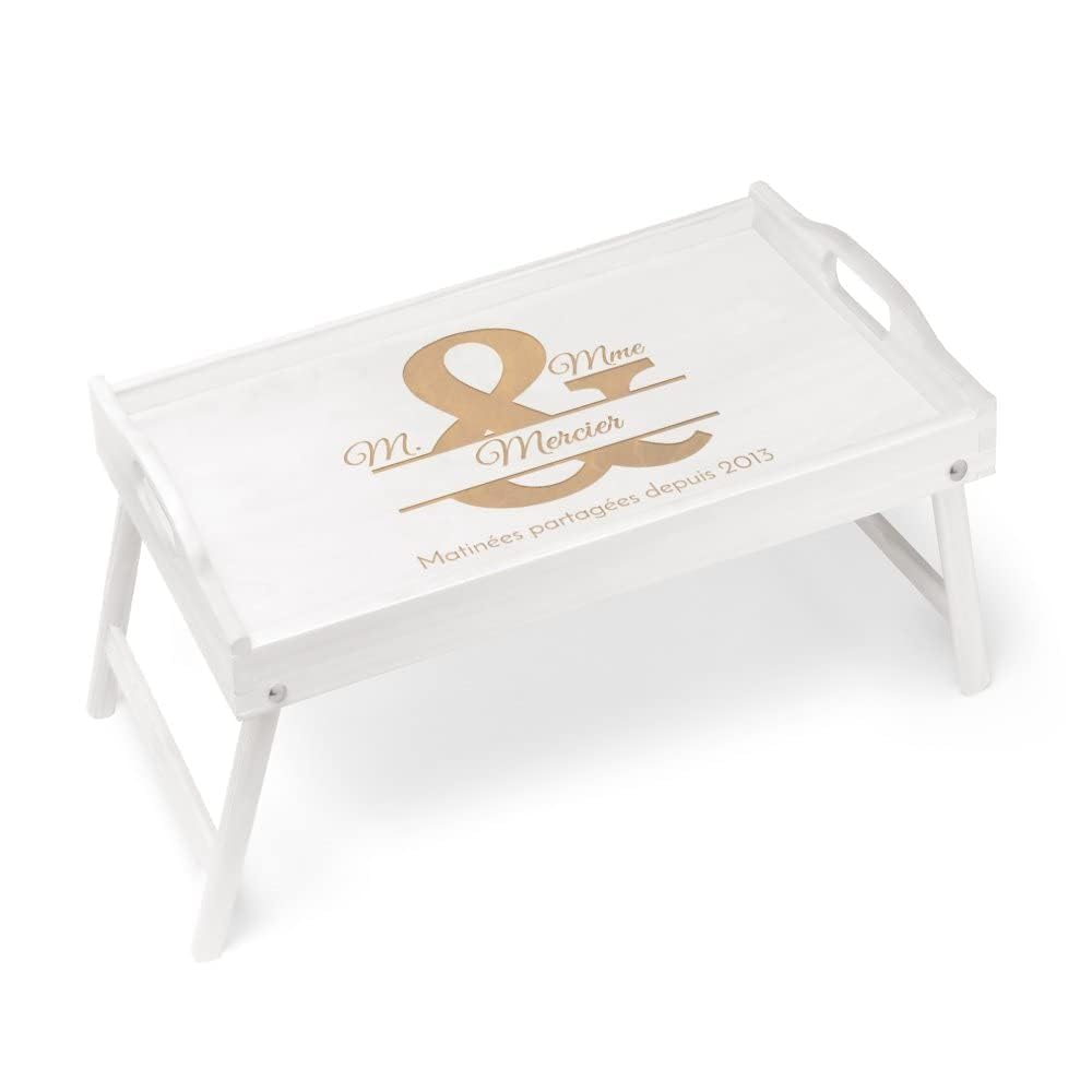 Maverton Table Pliante personnalisée de lit, Tablette au Petit déjeuner