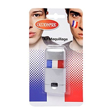 Maquillage Bleu Blanc Rouge pour Visage - Equipe de France