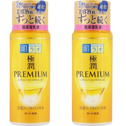 [Lote de 2] Hadalabo Gokujyun Premium Hyaluronic Hidratante 140ml, Made in Japan