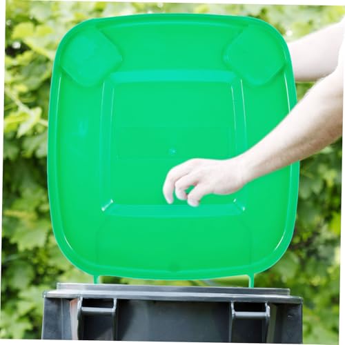 HOOTNEE Reliable Replacement Lid for 30L Outdoor Trash Can Plastic Cover Accessory for Garden and Garage Waste Bins Thickened Design for Public Use - Thumbnail 4