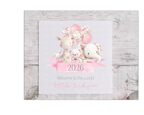 2026 Welcome to the world little lady baby girl baby congratulations card new baby news welcome baby new mummy & daddy congrats