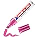 Produktbild edding 500 Permanentmarker - pink - 1 Stift - Keil-Spitze 2-7 mm - wasserfest, schnell-trocknend - wischfest - für Karton, Kunststoff, Holz, Metall, Glas