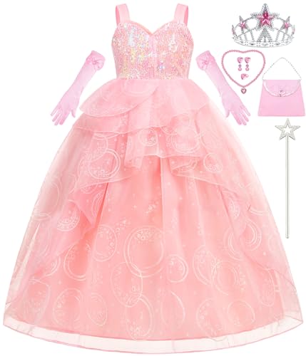 Disfraz de Bruja Rosa para Niñas 4-5 Años miniatura 1