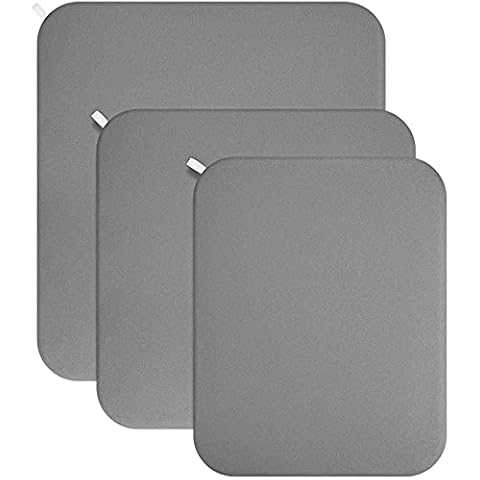 3 Stücke Hitzepress Matte für Easypress Schutz Bügel Matte Heißpress Matte Wiederverwendbar Einfach Drücken Matte für Heißpress Maschine HTV Viny Lisolierung zum Aufbügeln, 3 Größen, Grau Cover