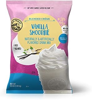 Big Train Blended Creme Mix Base Mix Vanilla Smoothie 3.5 Lb (1 Count) Powdered Instant Coffee Drink Mix