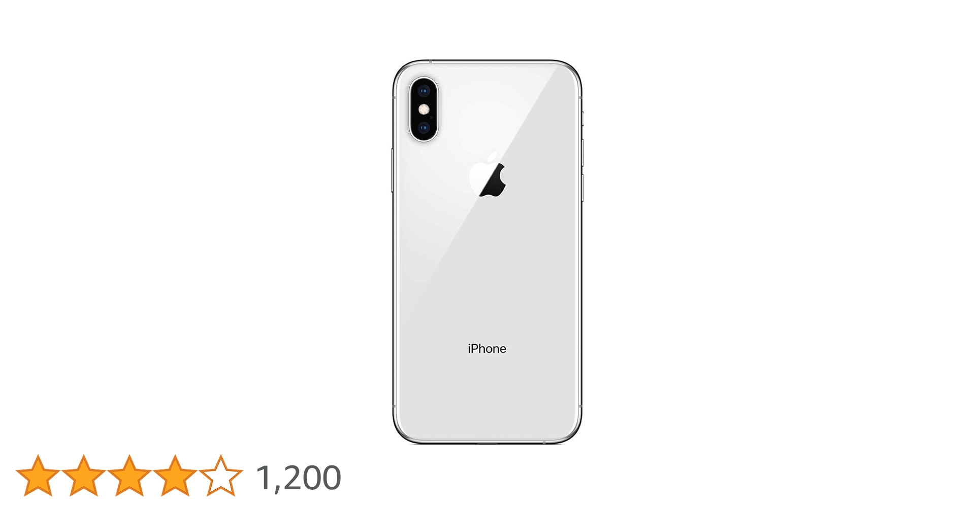 Apple iPhone Xs, 256GB, Silver - Fully Unlocked (Renewed