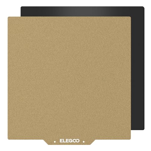 ELEGOO 235x235mm PEI Plateau de Construction Magnétique, PEI Plateforme Flexible en Acier à Ressorts avec Lit Adhésif pour Neptune 3 Pro Imprimantes 3D